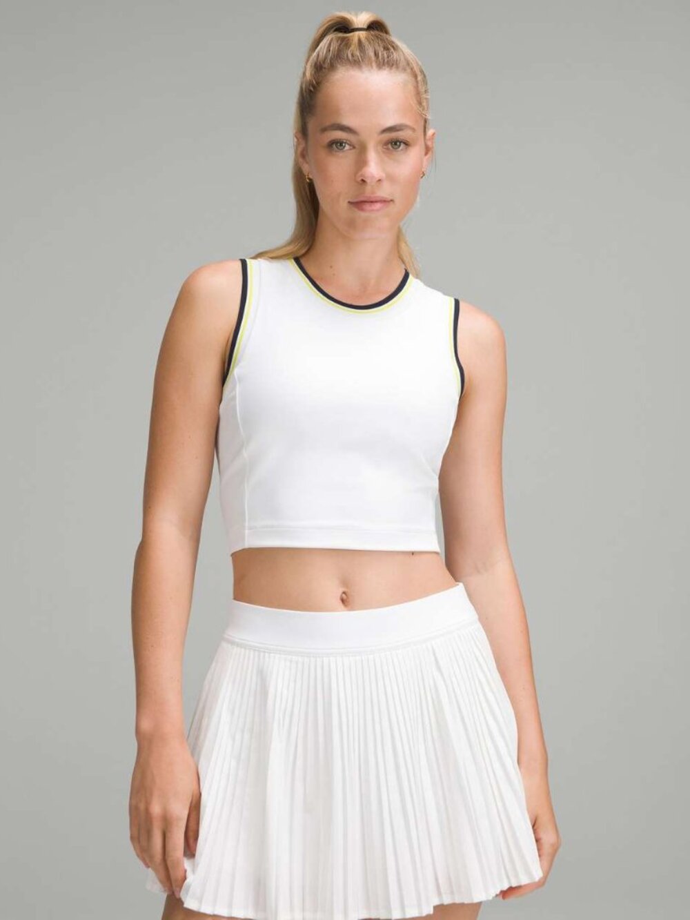 BNWT Lululemon Varsity Scoop-Neck Cropped Tennis Tank Top Sz4